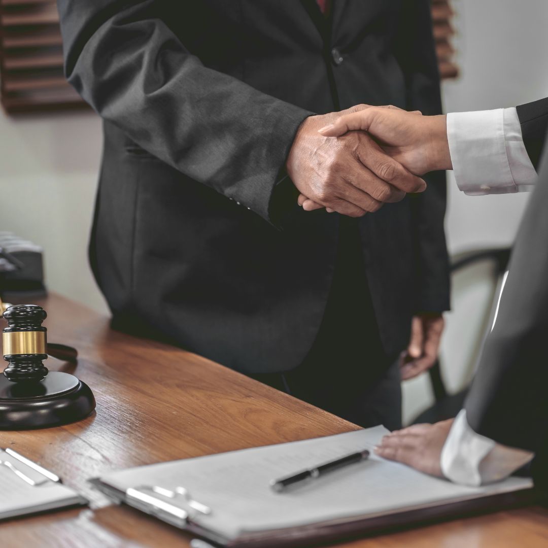 attorneys shaking hands