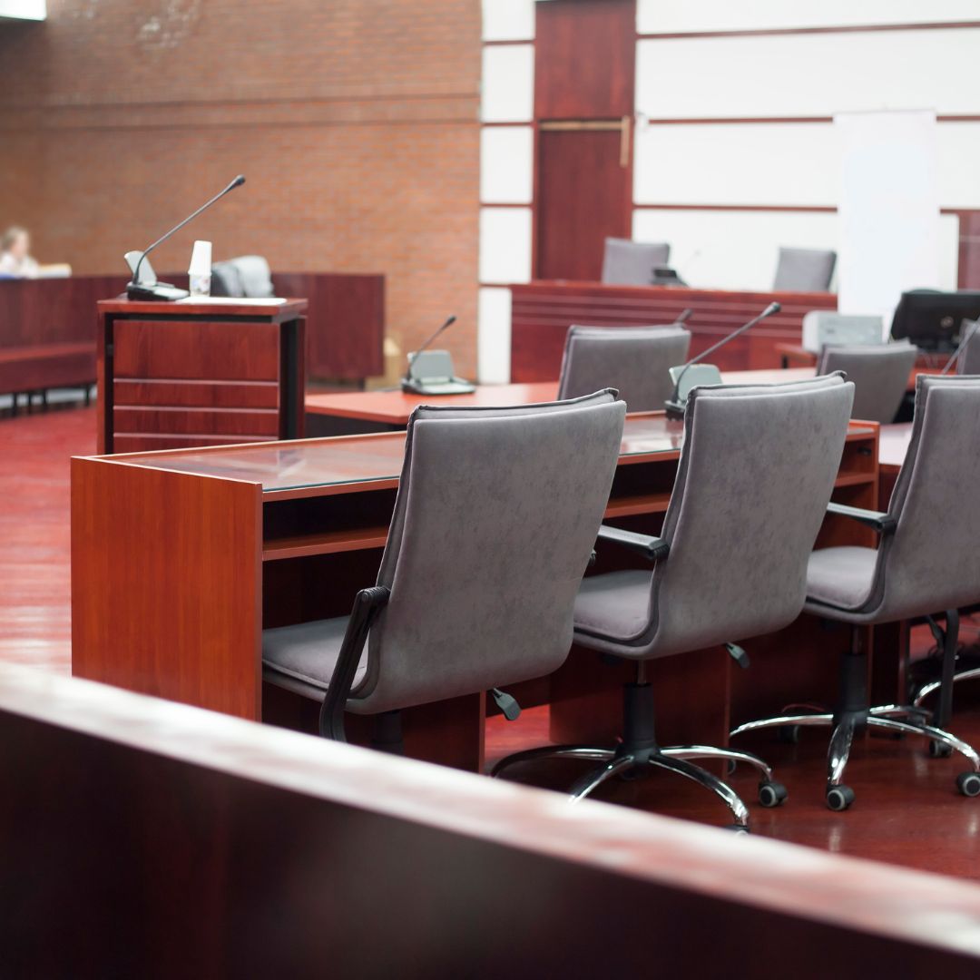 empty courtroom 