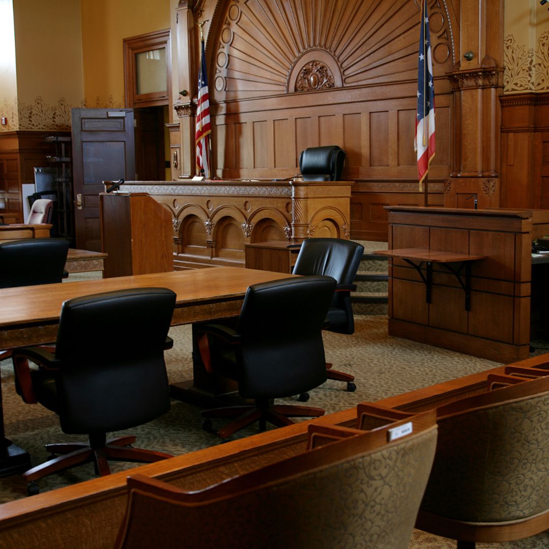 empty courtroom