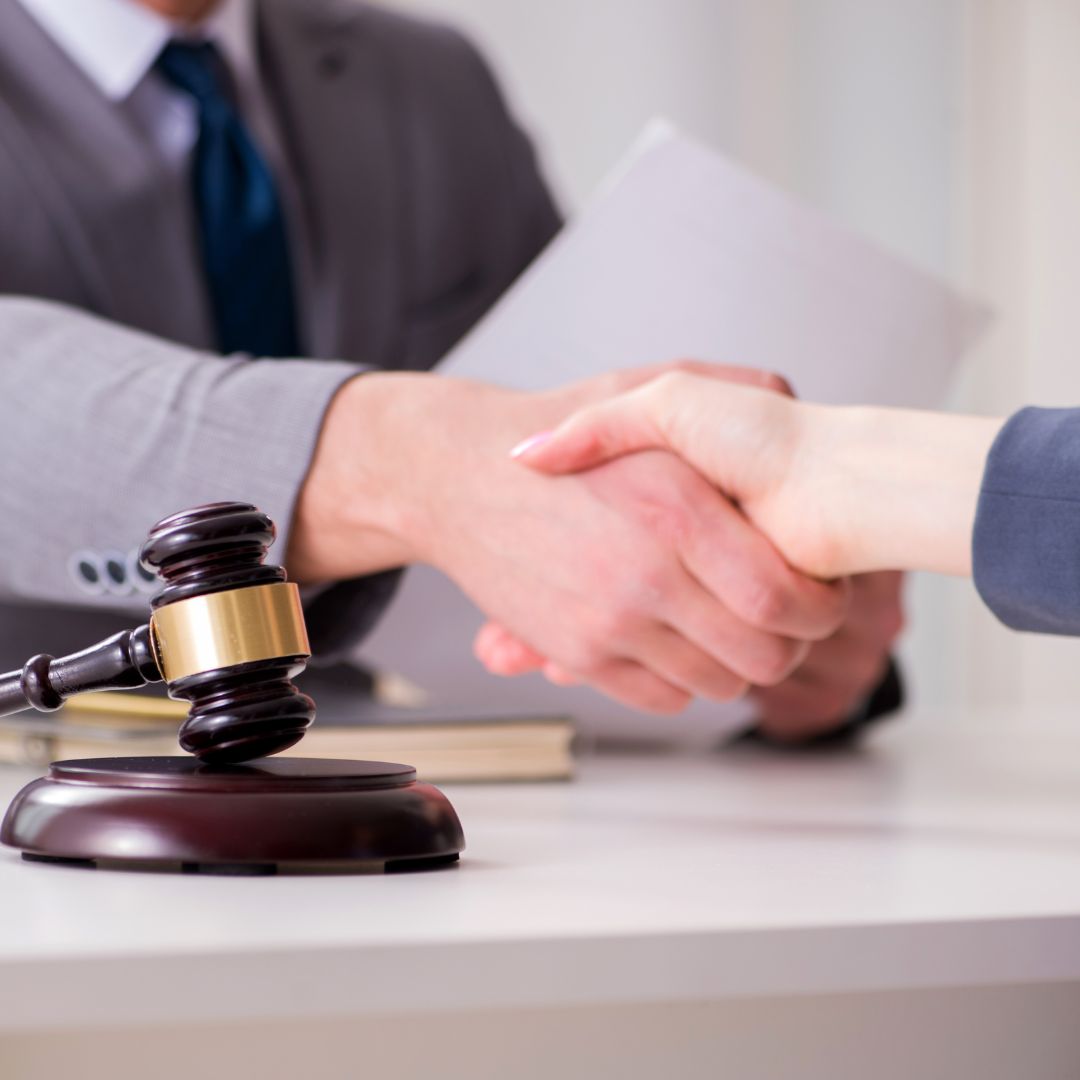 lawyers shaking hands