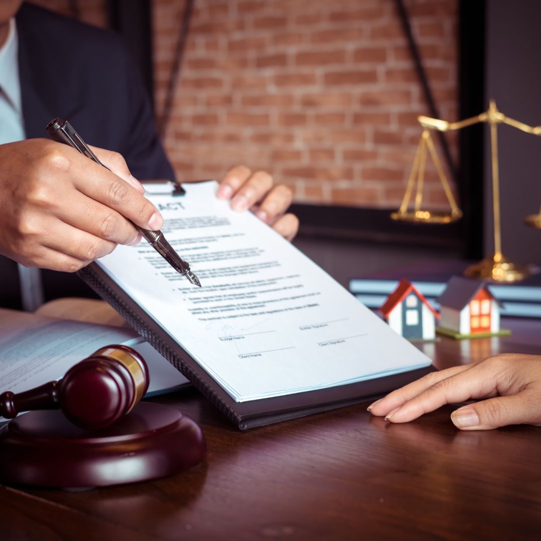 lawyer talking about contract