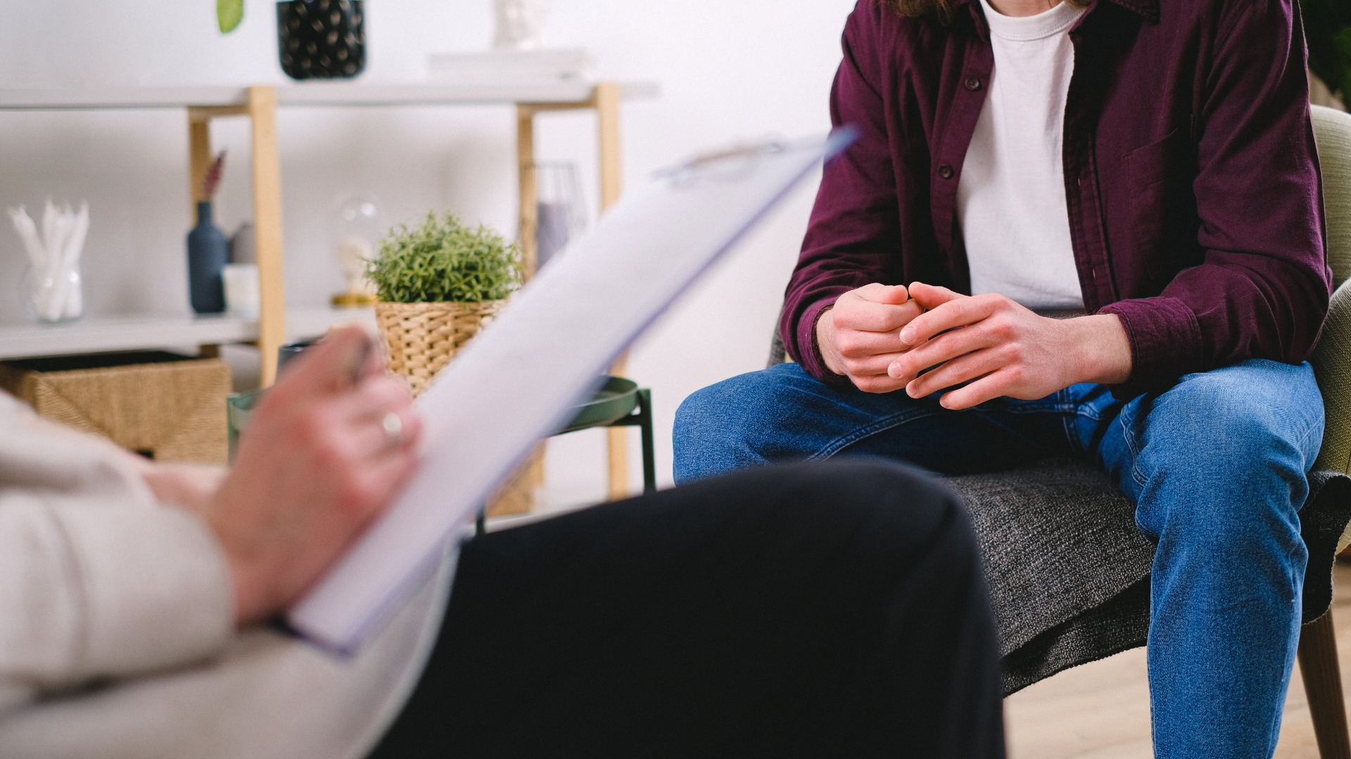 image of a therapist office