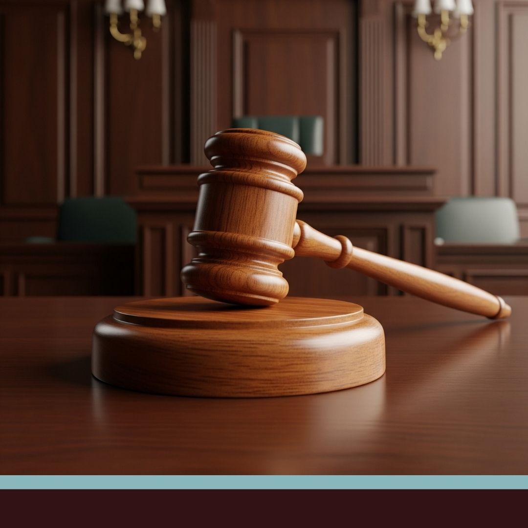 A gavel on a block