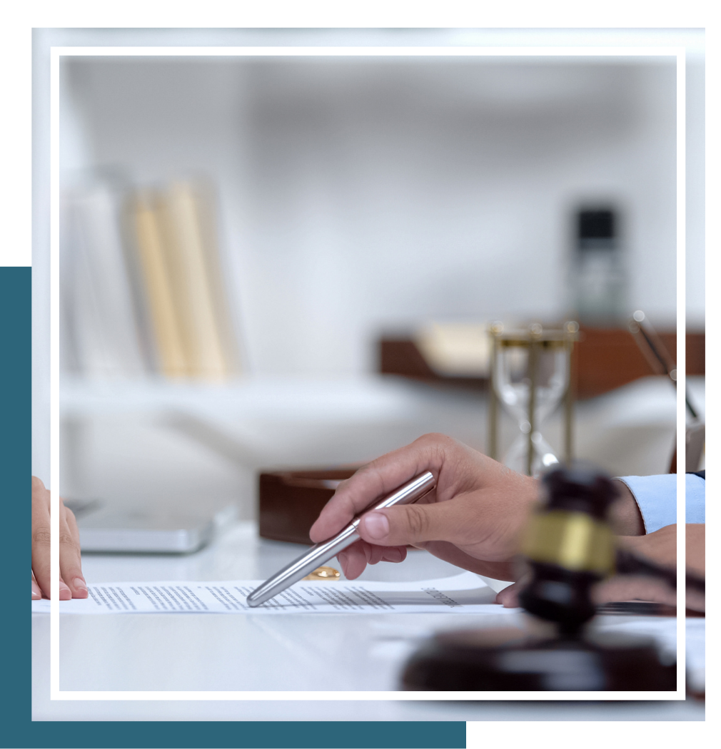 looking over legal documents