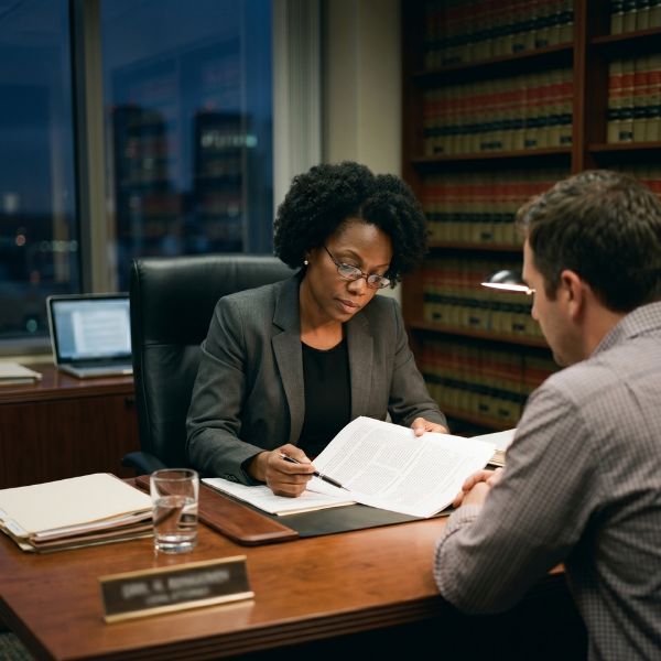 lawyer and client